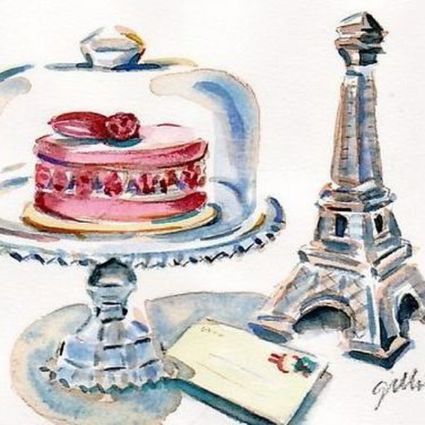 Французская кондитерская иллюстрация