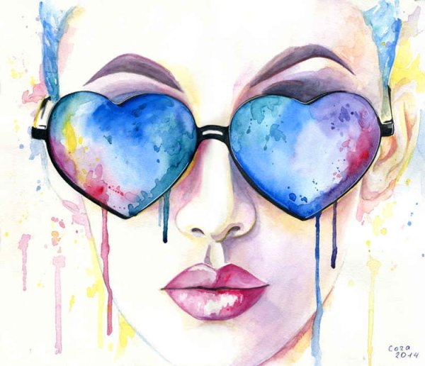 Рисунки акварелью для срисовки