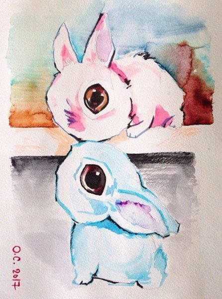 Рисунки акварелью рисовки