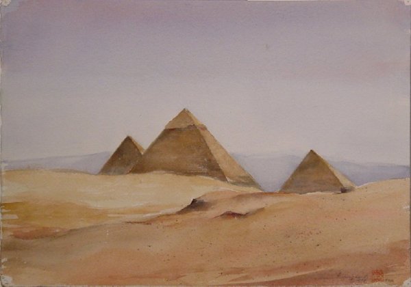 Поленов Нил вдали пирамиды