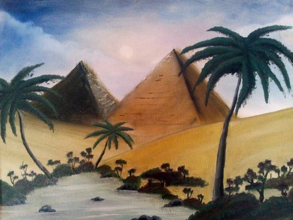 Египет природа живопись