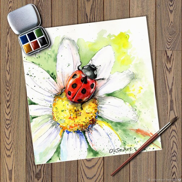 Рисование акварелью для детей