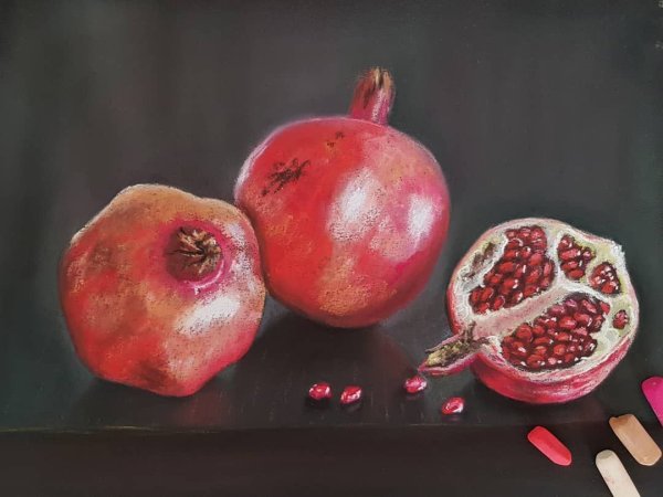 Гранат пастелью
