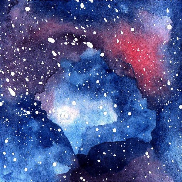 Звездное небо красками для детей