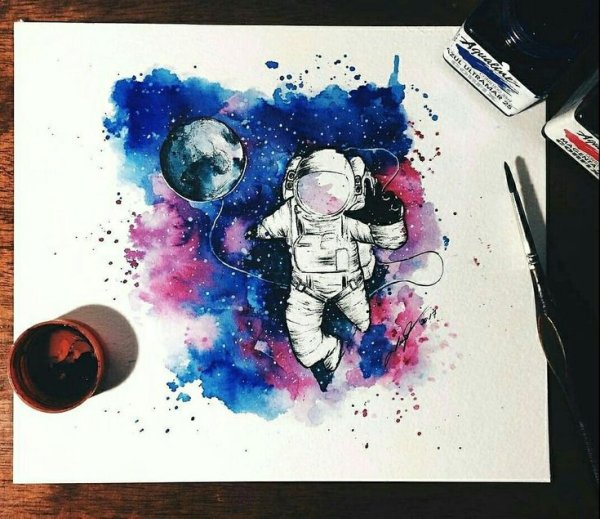 Космос красками