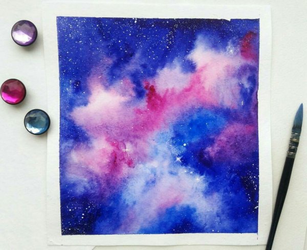 Панда рисунок акварелью