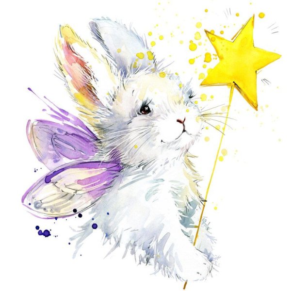 Акварельные животные для детей