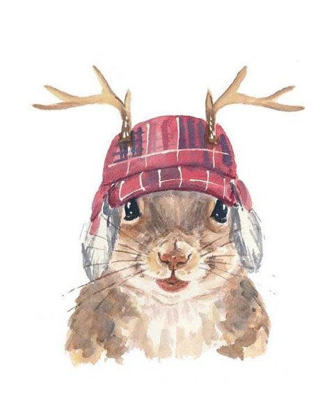 Новогодние Акварельные животные