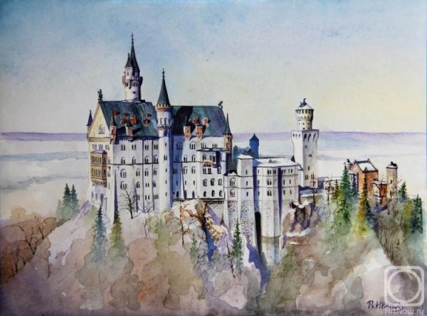 Картины художников замок Нойшванштайн