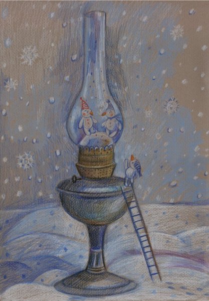 Керосиновая лампа Графика