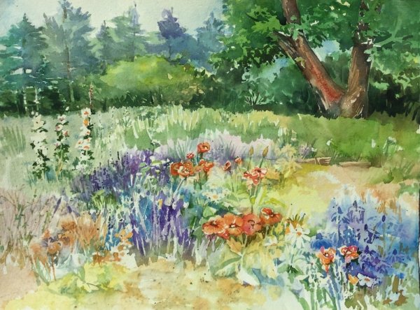 Лето акварель