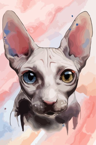 Сфинкс акварелью