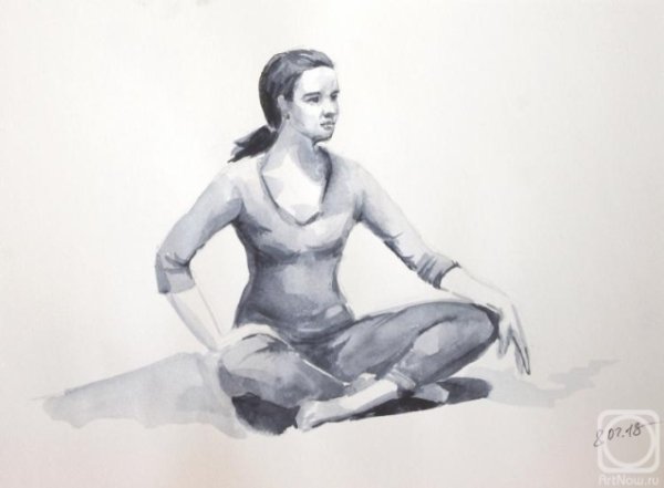 Этюды с натуры фигуры человека