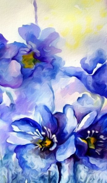 Акварельные цветы