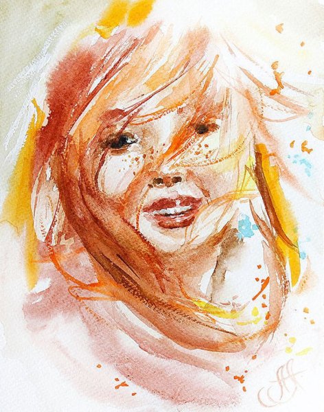 Аннет Логинова акварель