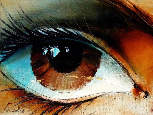 Глаза картина маслом