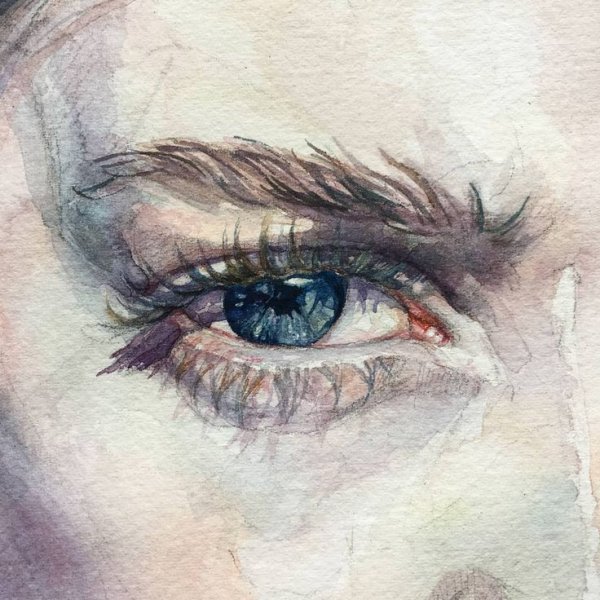 Эстетичные глаза акварелью