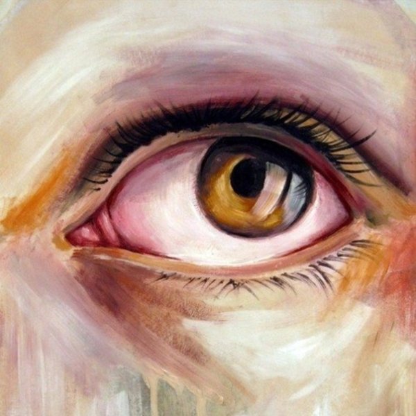 Глаз человека акварелью