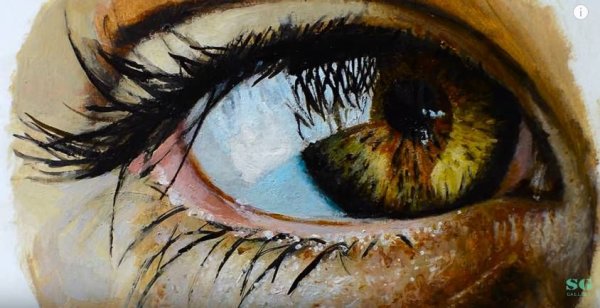 Карие глаза живопись