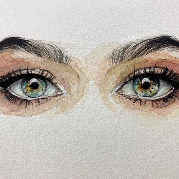 Глаз акварелью