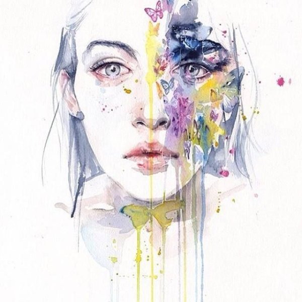 Сесиль Агнес акварели