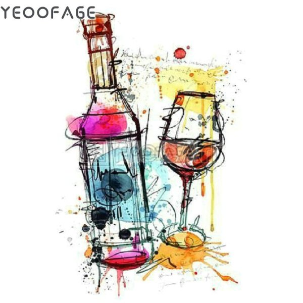 Вино акварель