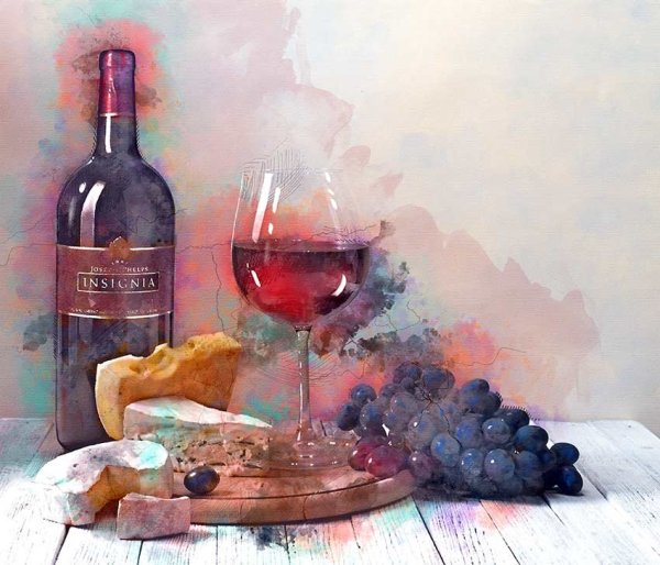 Акварельное вино