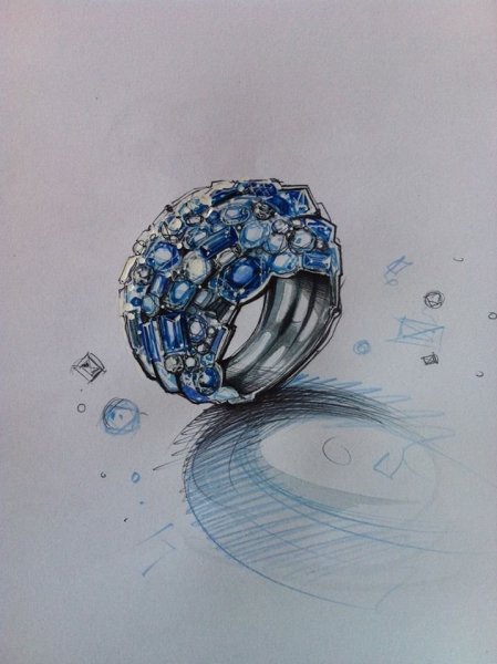 Украшения акварелью