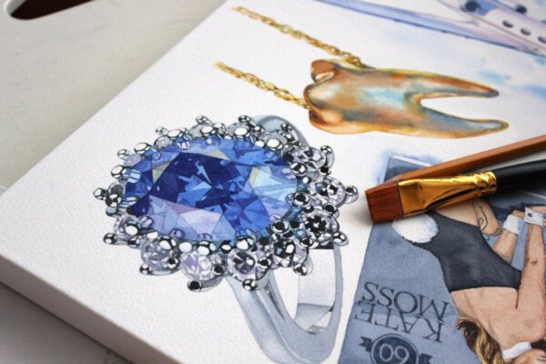 Акварельные украшения