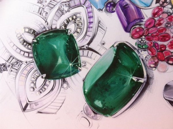 Скетчинг ювелирные украшения