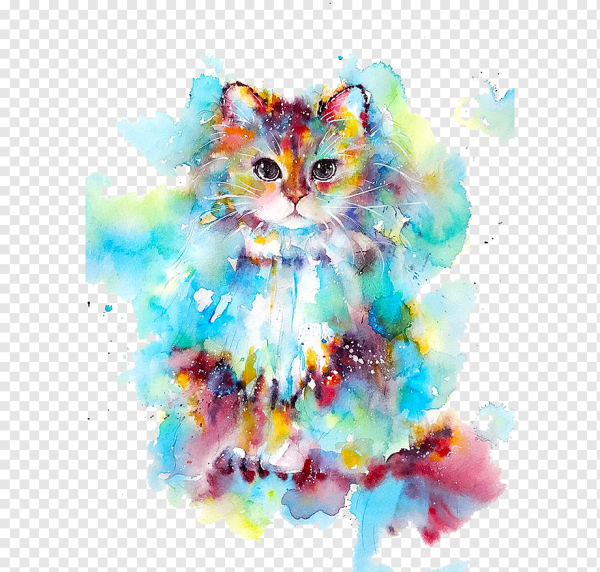 Акварельные коты