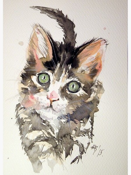Kovacs Anna Brigitta Watercolor коты
