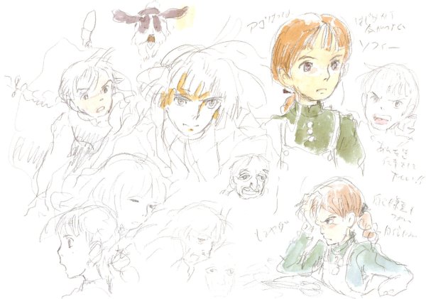 Хаяо Миядзаки раскадровки Ходячий замок