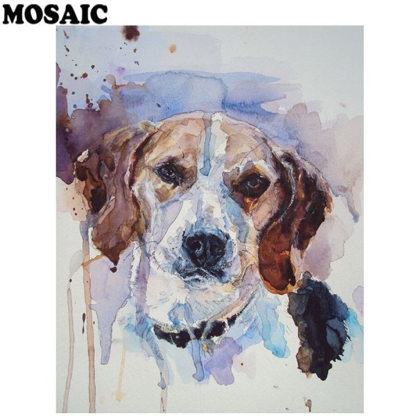 Красивые собаки акварелью