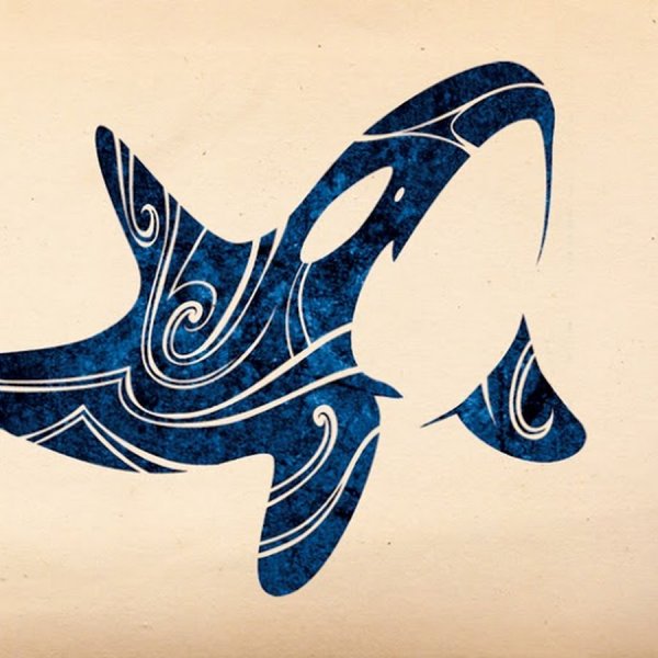 Хвост кита вектор