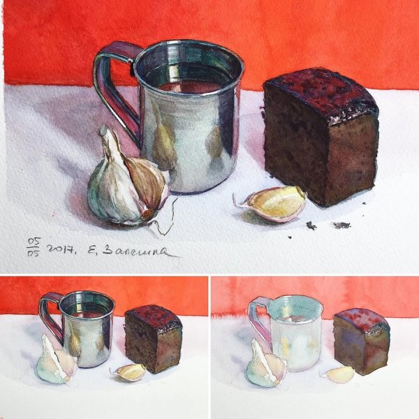 Залегина Елизавета акварель