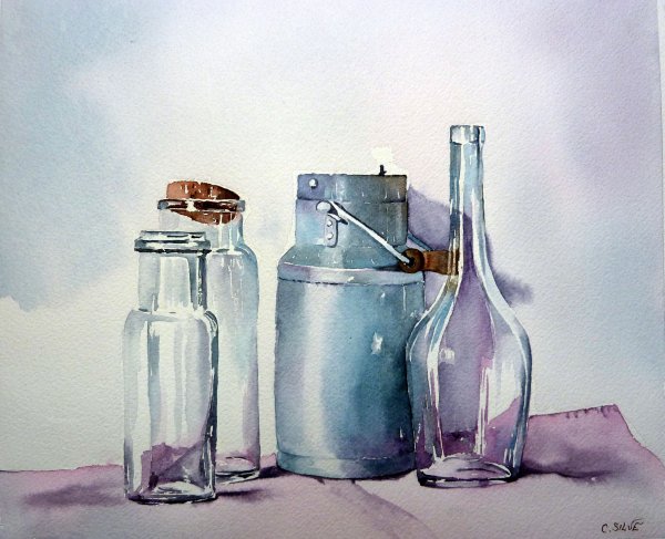 Стекло акварелью