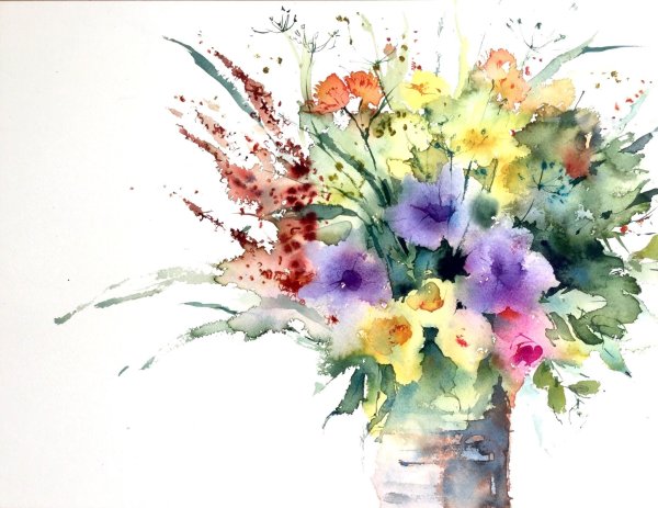 Букет "акварель"