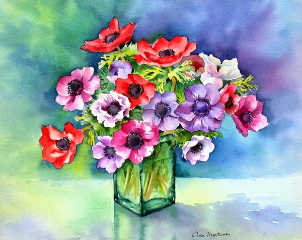 Анемоны Энн Мортимер