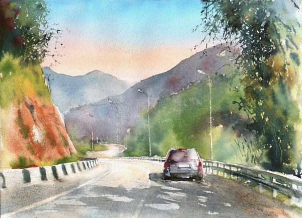 Дорога гуашью