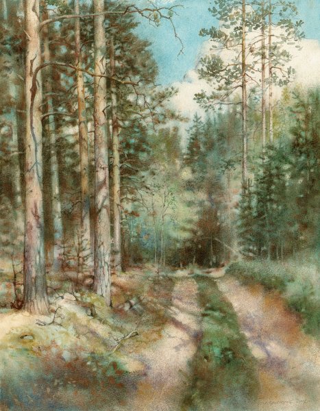 Олег Померанцев акварель