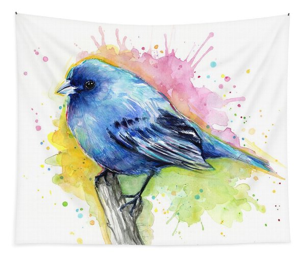 Скетчинг акварелью птицы