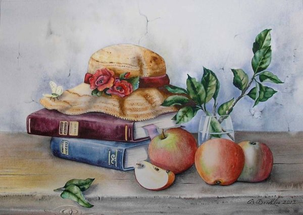 Натюрморты акварелью Валевской Валентины