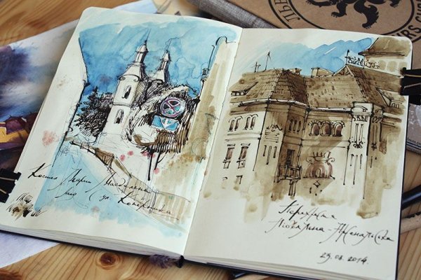 Скетчбук для акварельных маркеров