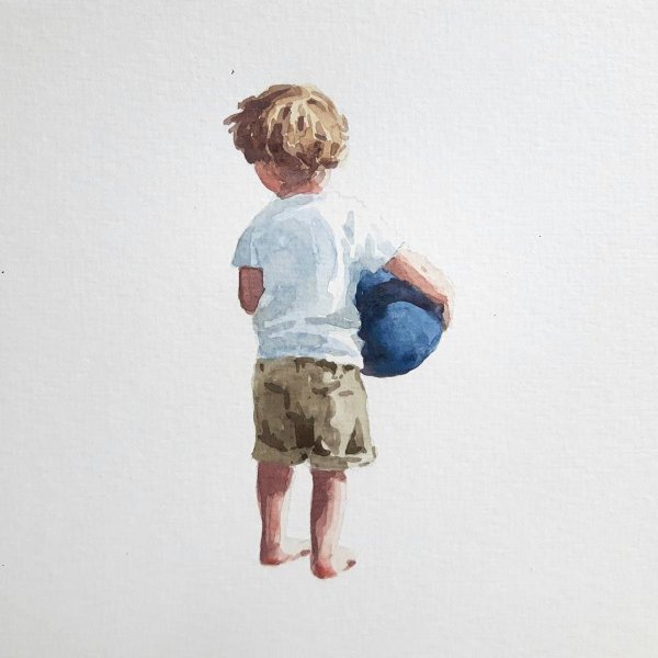 Дети акварель