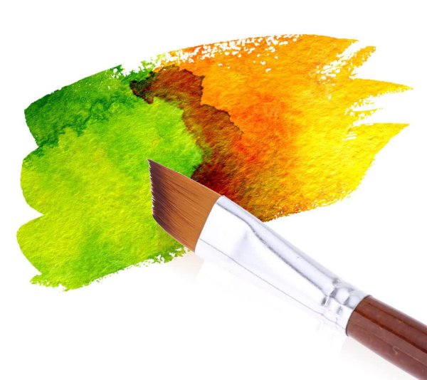 Краски с кисточкой