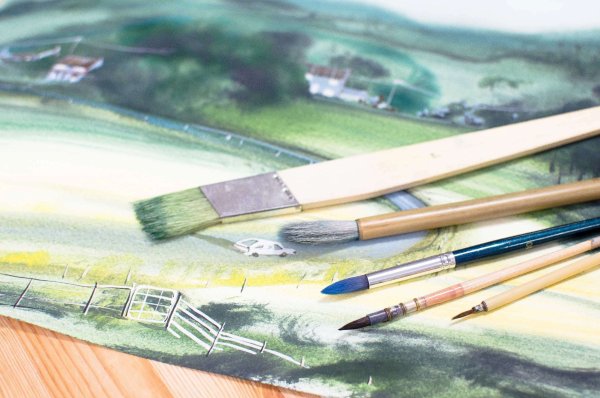 Кисть для акварели