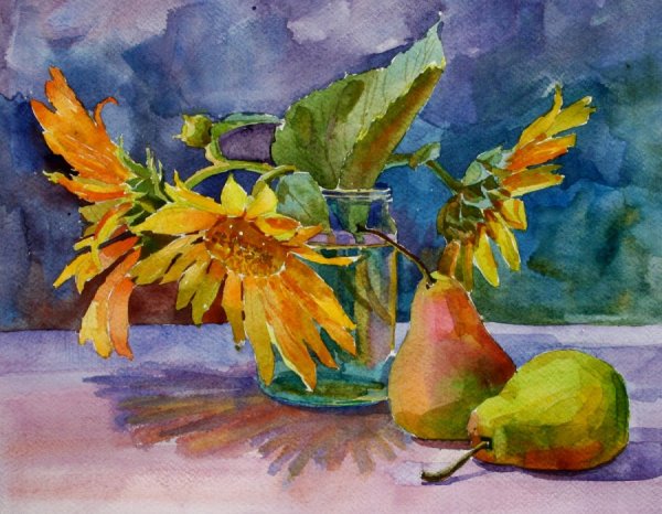 Этюды осенних цветов