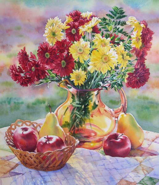 Натюрморт осенний букет