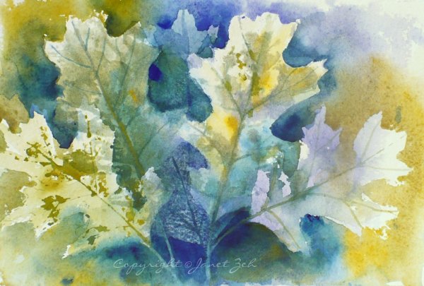 Рисование осенние листья